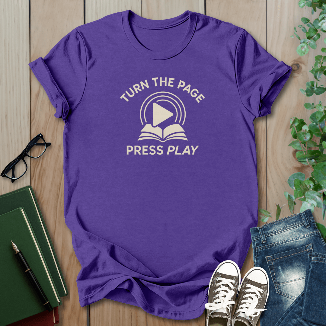 Turn The Page, Press Play - T-Shirt