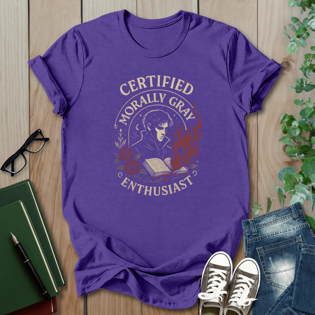 Romantasy - Certified Morally Gray Enthusiast - T-Shirt