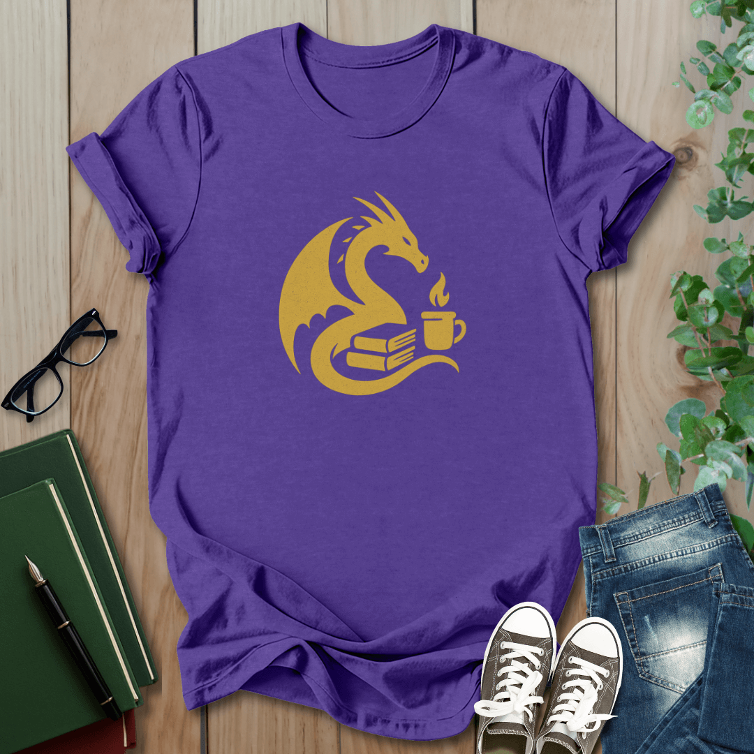 Dragon & Coffee - Graphic T-Shirt