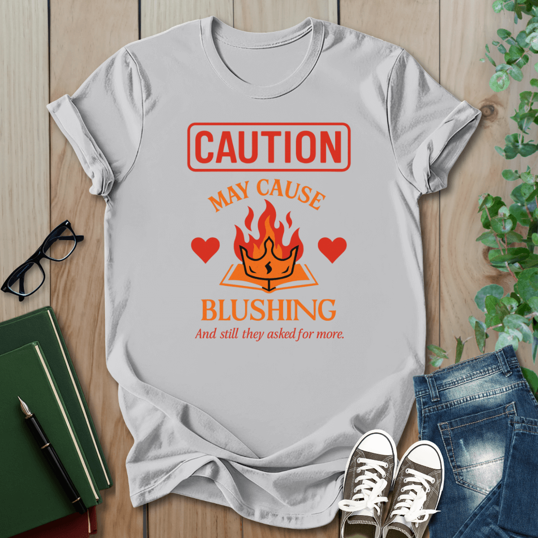 Caution: May Cause Blushing - Smut Squad T-Shirt