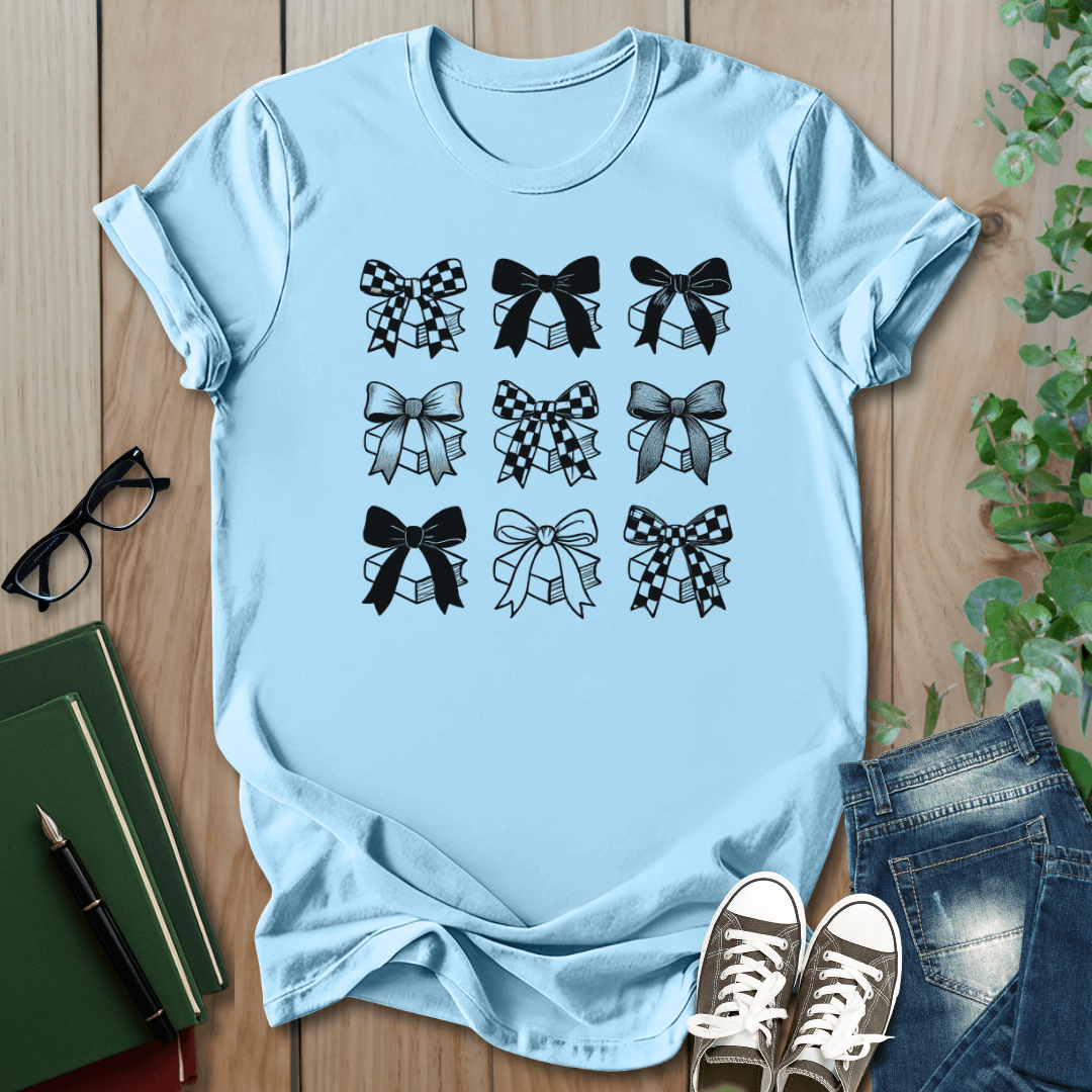 Coquette Bow Book Graphic - T-Shirt