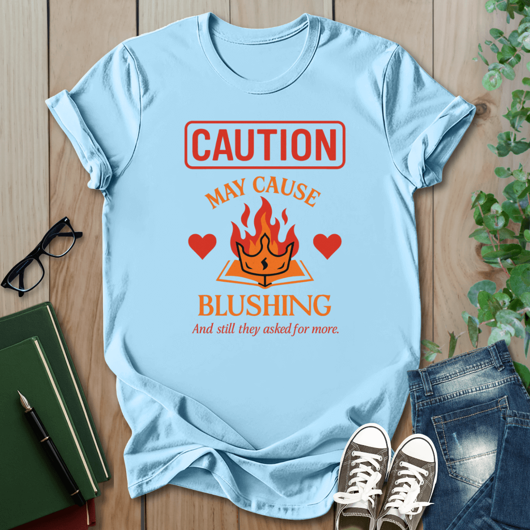 Caution: May Cause Blushing - Smut Squad T-Shirt