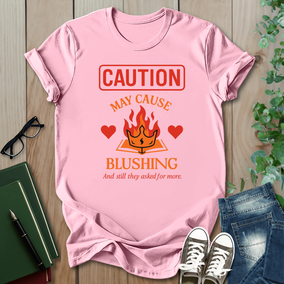 Caution: May Cause Blushing - Smut Squad T-Shirt
