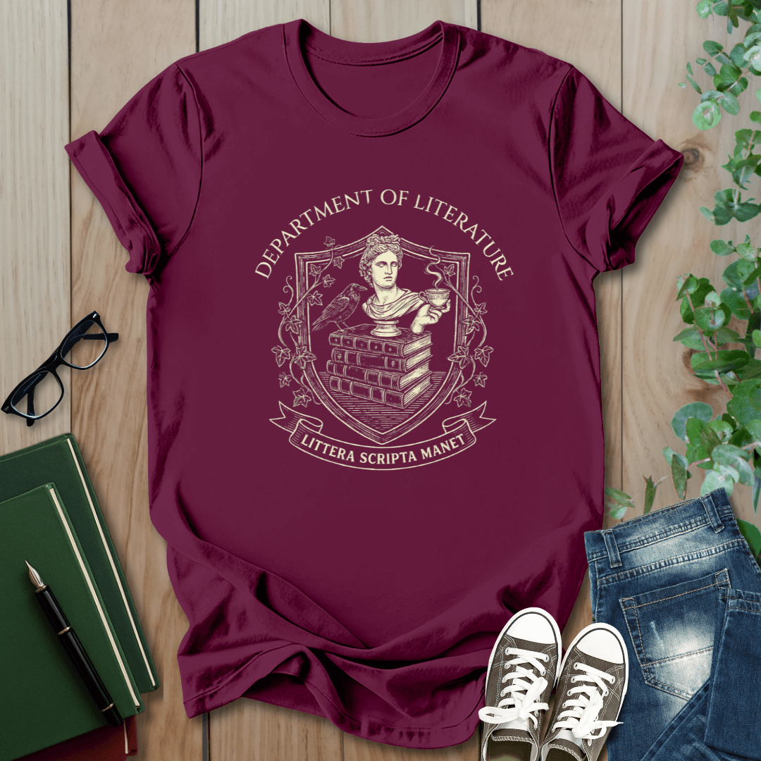Department Of Literature, Littera Scripta Manet - T-Shirt