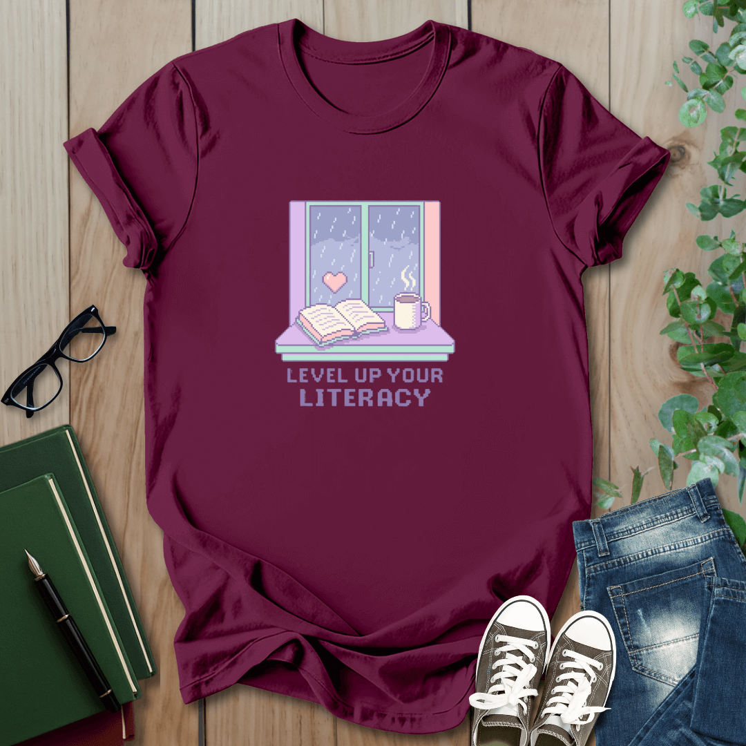 Level Up Your Literacy - T-Shirt