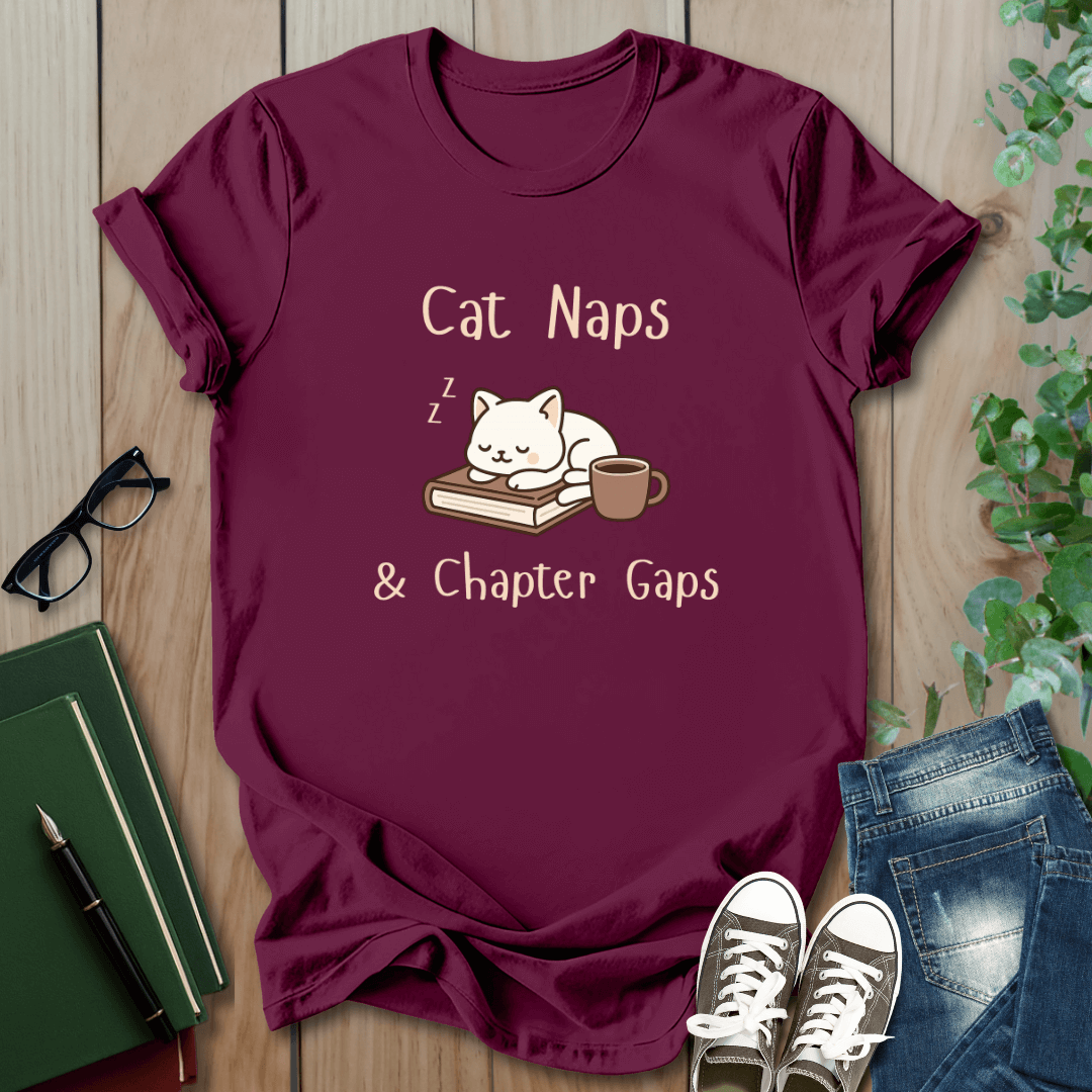 Cat Naps & Chapter Gaps - T-Shirt