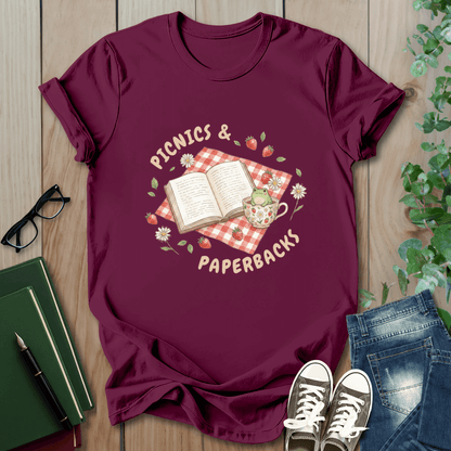 Picnics & Paperbacks- T-Shirt