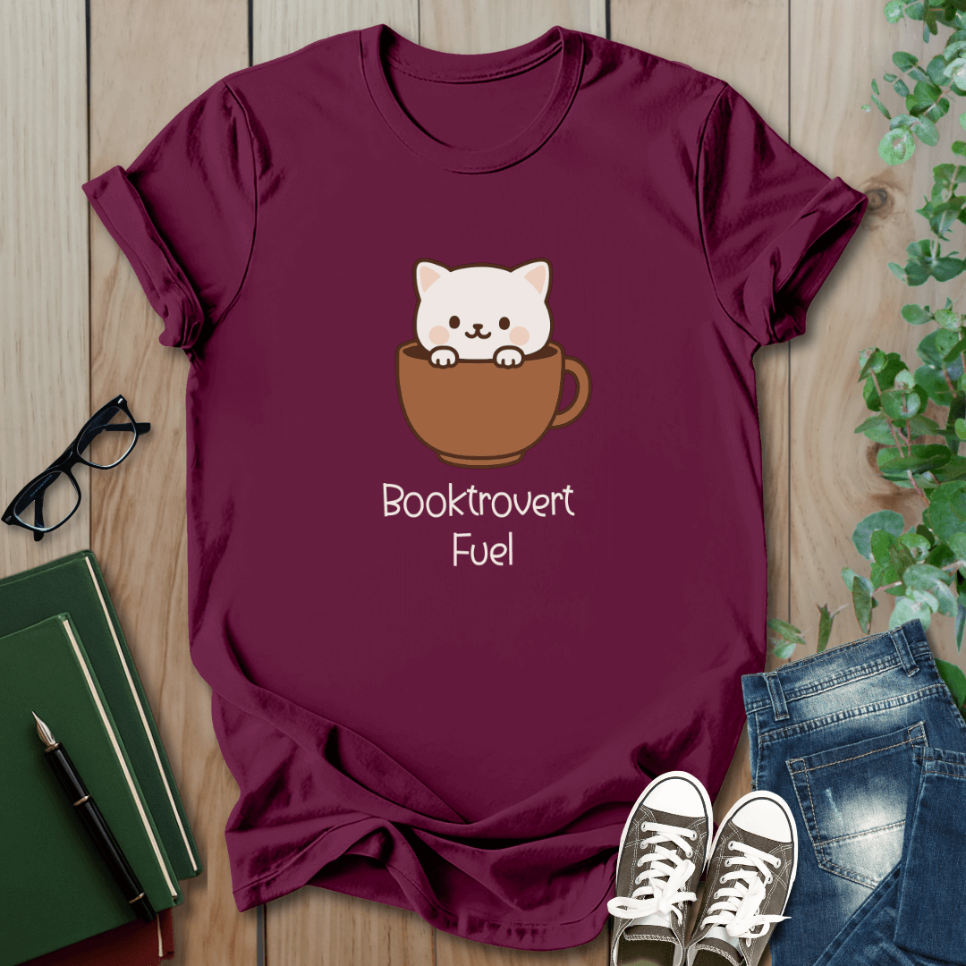Booktrovert Fuel - T-Shirt