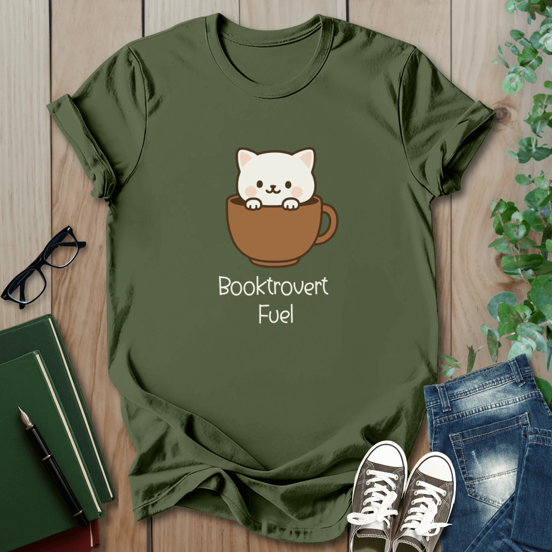 Booktrovert Fuel - T-Shirt