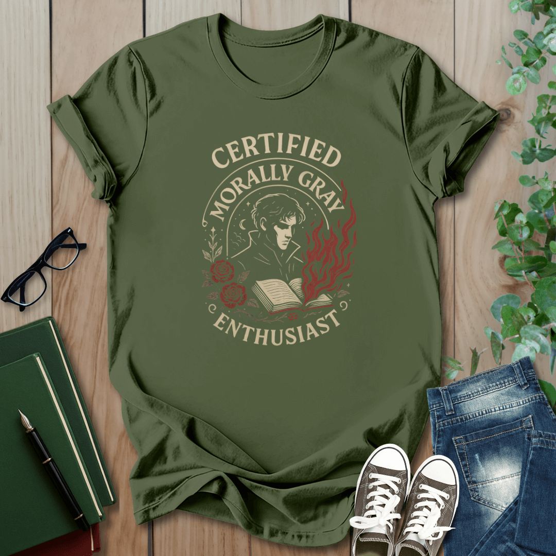 Romantasy - Certified Morally Gray Enthusiast - T-Shirt
