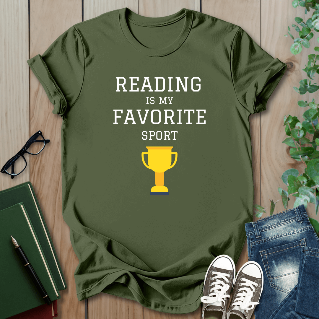 Reading is My Favourite Sport - T-Shirt