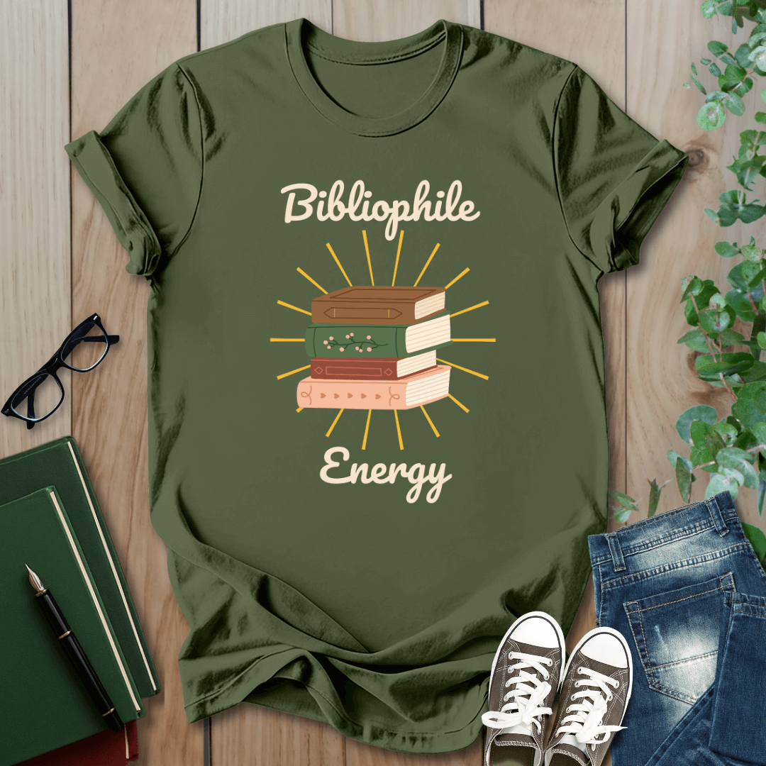 Bibliophile Energy - T-Shirt