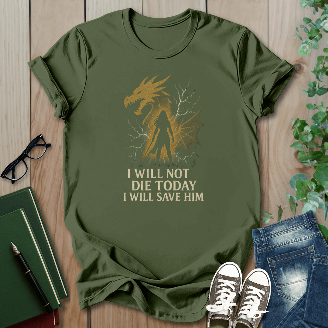 Fourth Wing, I Will Save Him – Heroic Violet - T-Shirt