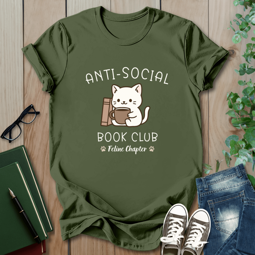 Anti-Social Book Club - Feline Edition - T-Shirt