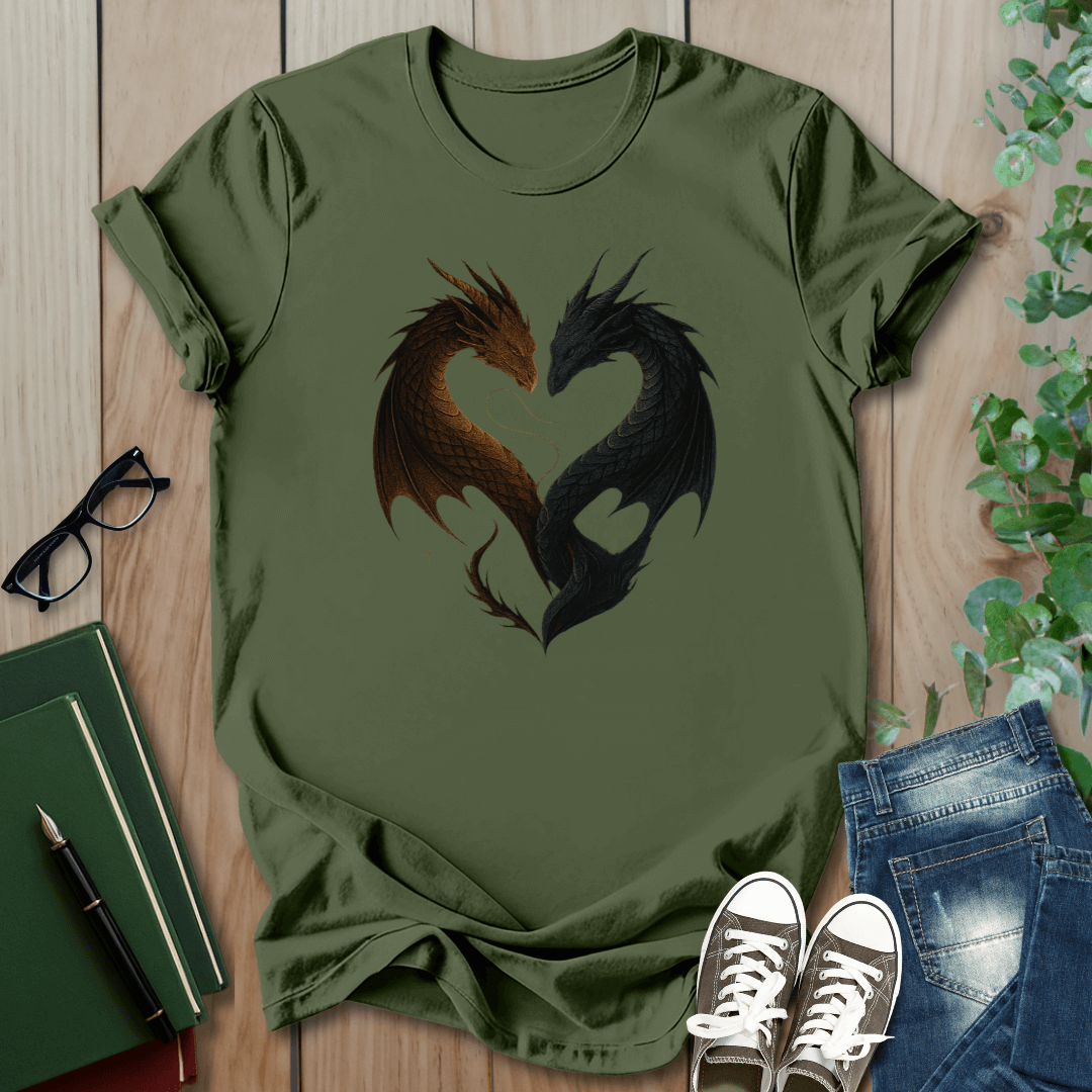 Romantasy Dragon Heart - T-Shirt