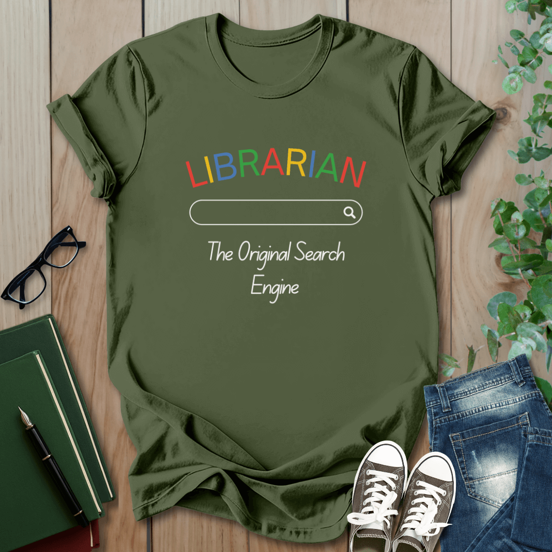 Librarian, The Original Search Engine - T-Shirt