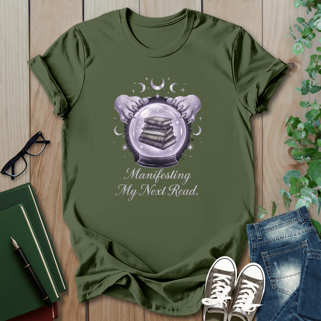 Mystical Witchy, Manifesting My Next Read - T-Shirt