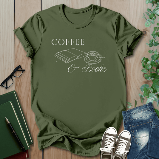 Coffee & Books - T-Shirt