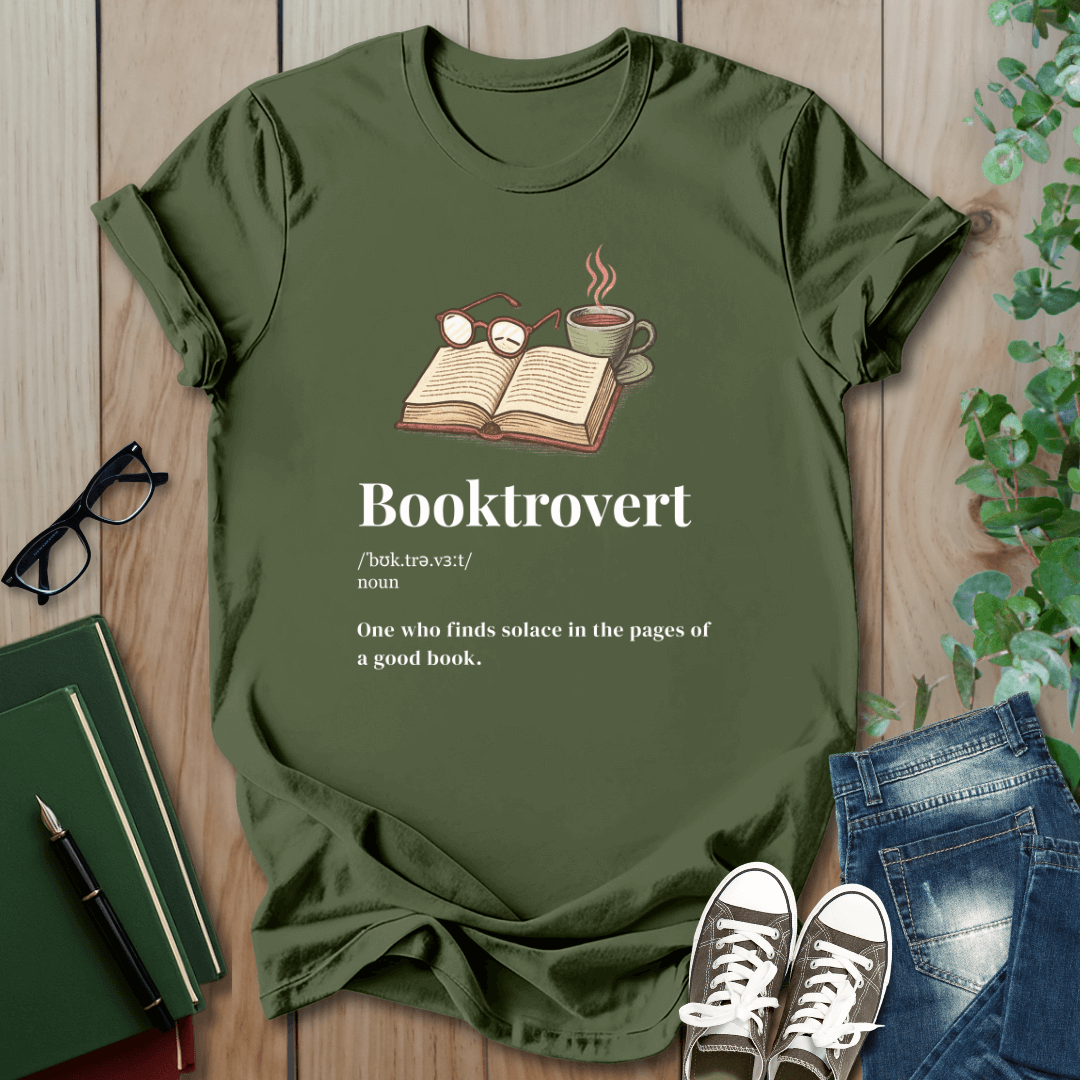 Booktrovert, Cozy Definition - T-Shirt