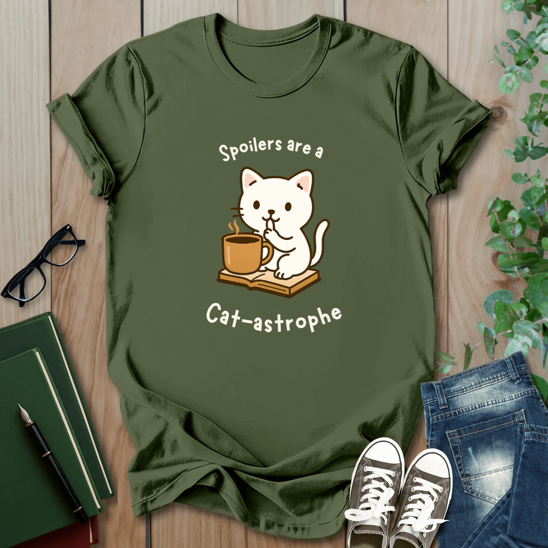 Spoilers are a Cat-Astrophe  - T-Shirt