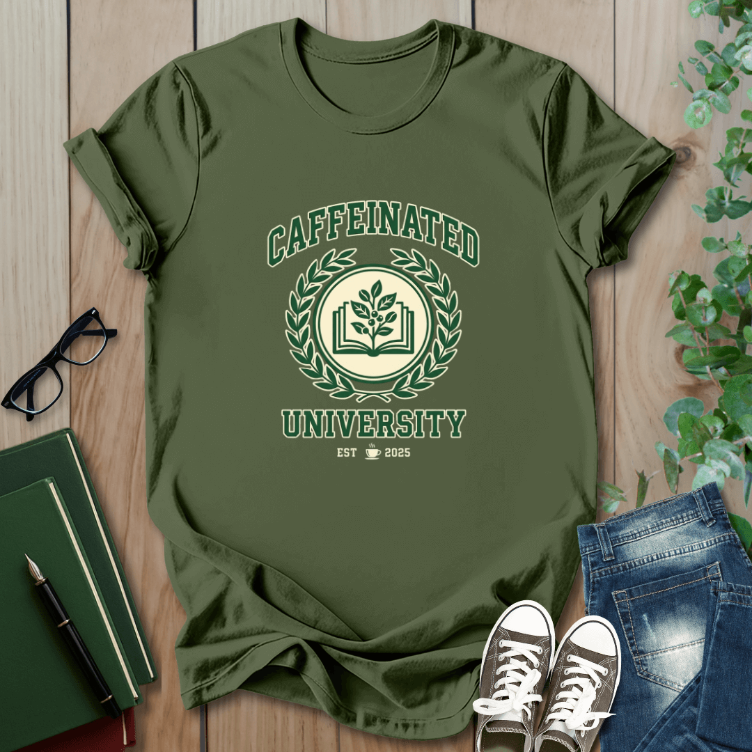 Caffeinated University - T-Shirt