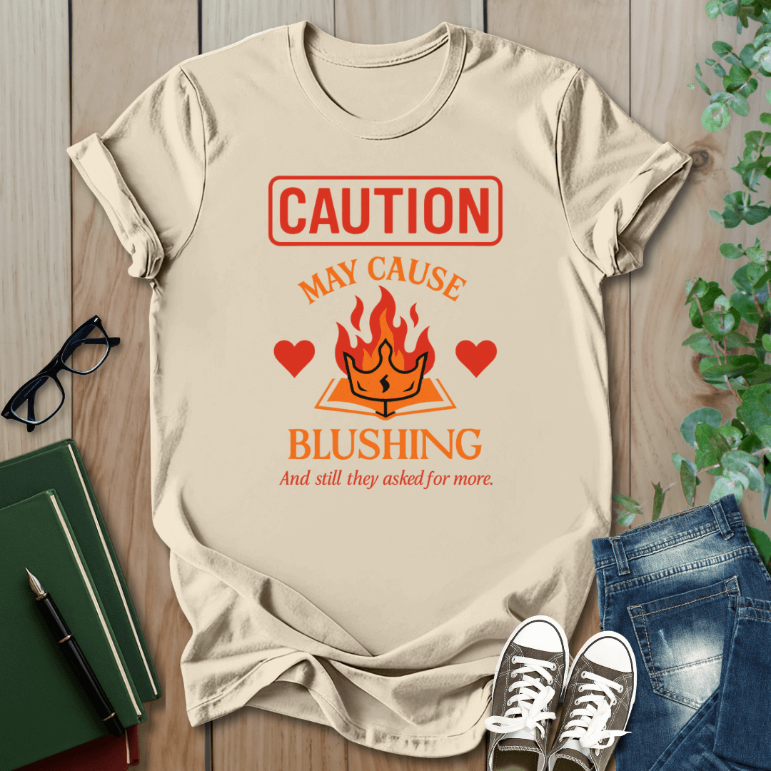 Caution: May Cause Blushing - Smut Squad T-Shirt