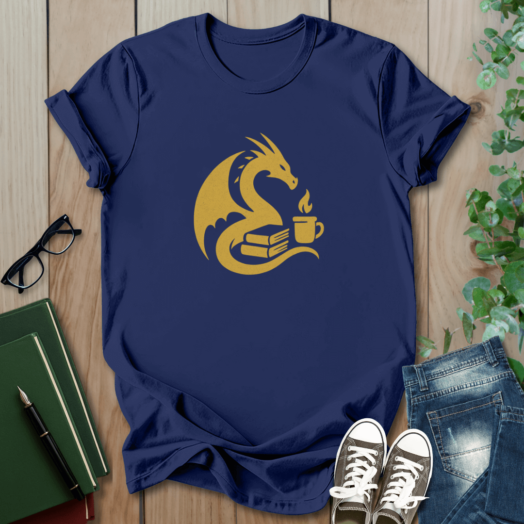 Dragon & Coffee - Graphic T-Shirt