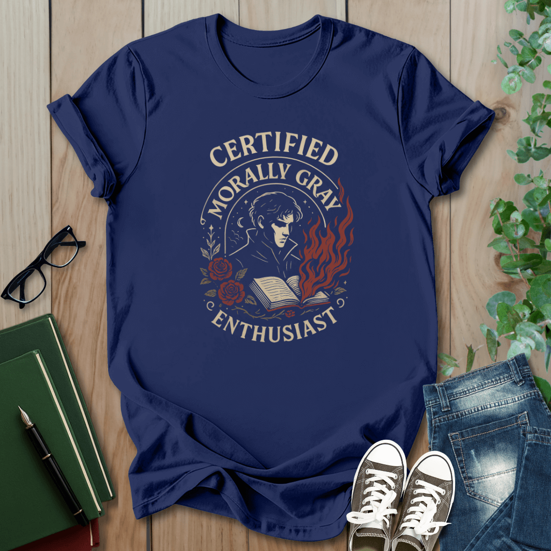 Romantasy - Certified Morally Gray Enthusiast - T-Shirt