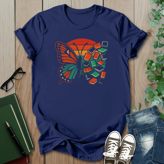 Butterfly Book Graphic - T-Shirt