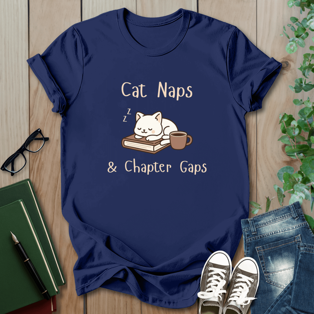 Cat Naps & Chapter Gaps - T-Shirt