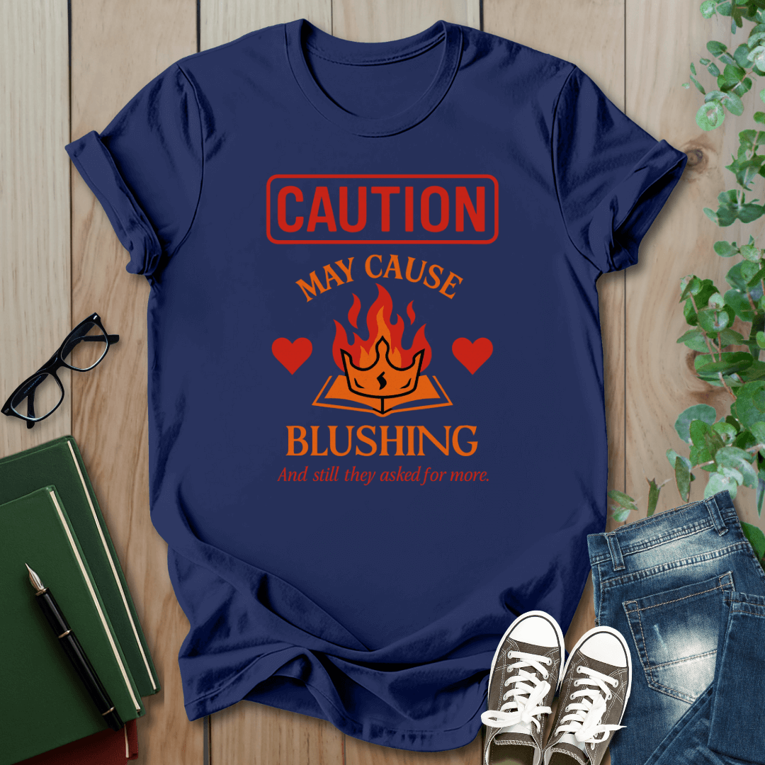 Caution: May Cause Blushing - Smut Squad T-Shirt