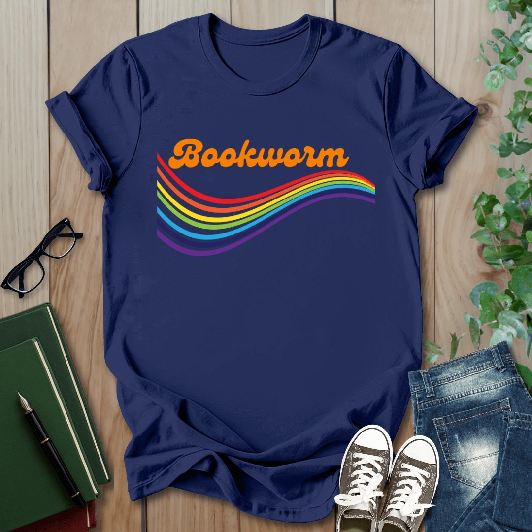 Retro Bookworm - T-Shirt