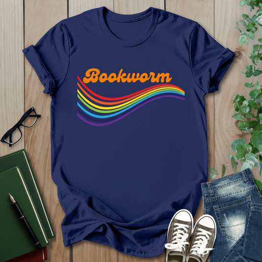 Retro Bookworm - T-Shirt
