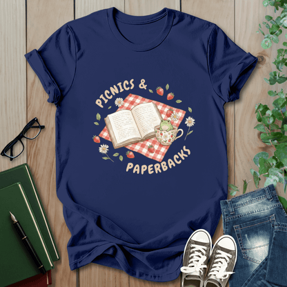 Picnics & Paperbacks- T-Shirt