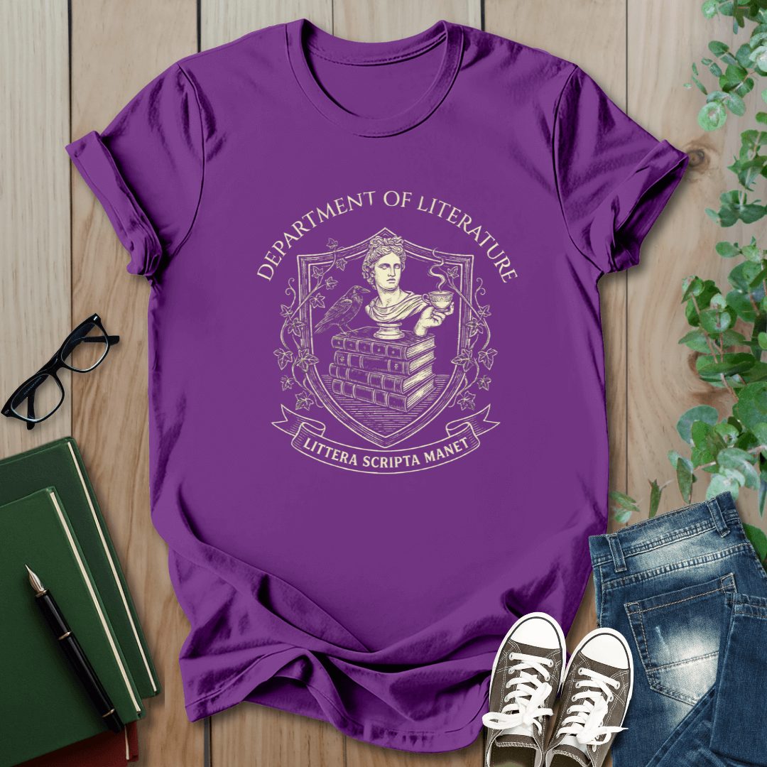 Department Of Literature, Littera Scripta Manet - T-Shirt