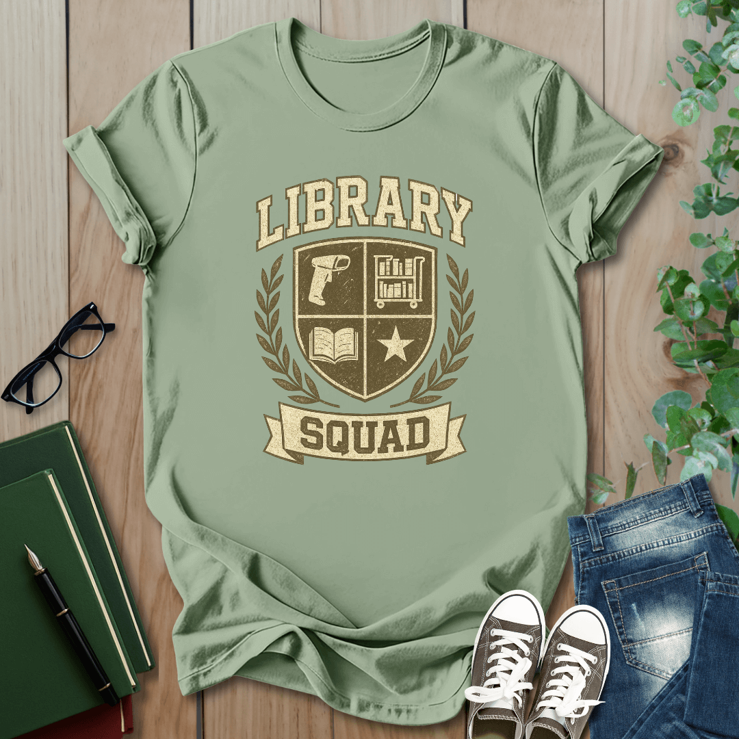 Library Squad Crest  - T-Shirt