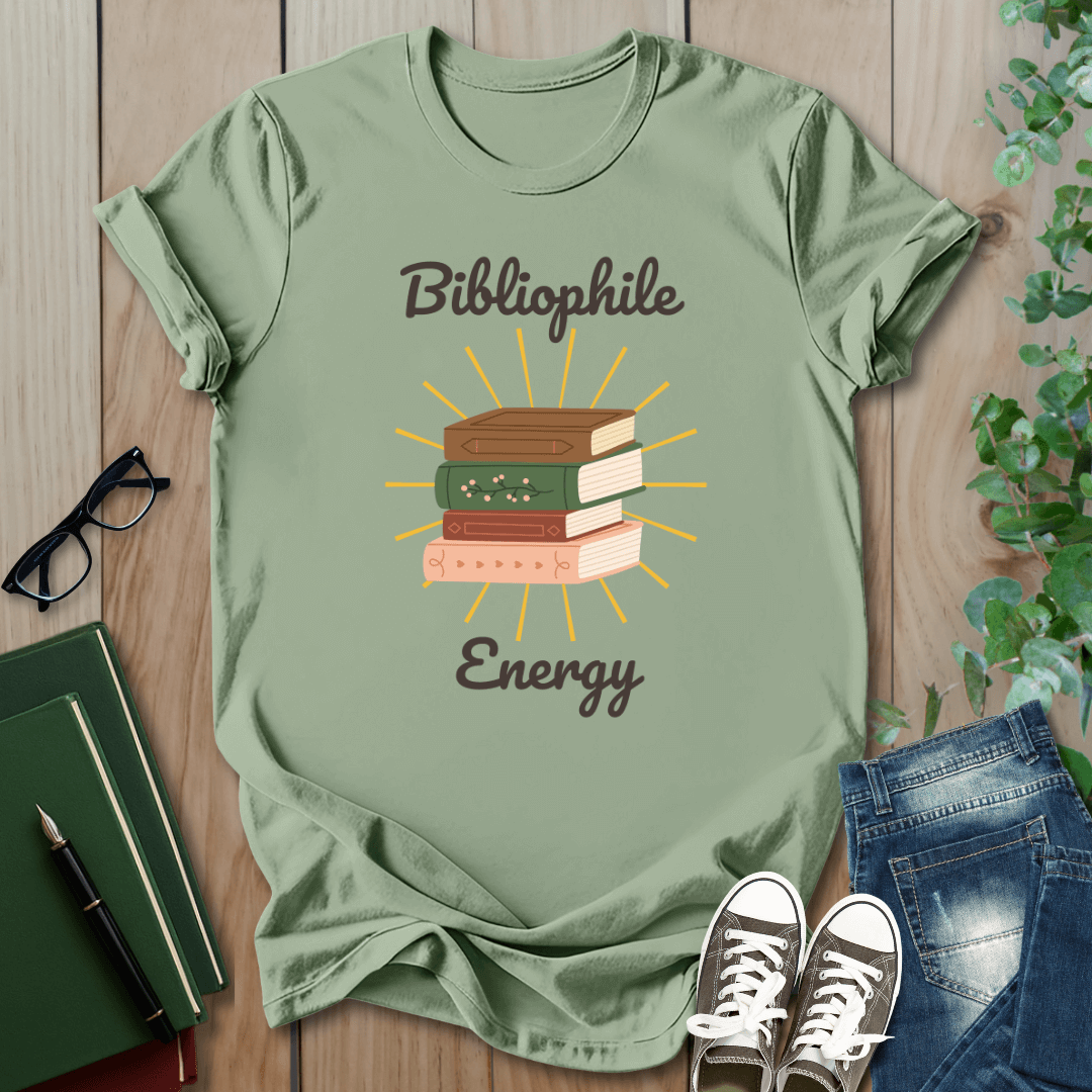 Bibliophile Energy - T-Shirt