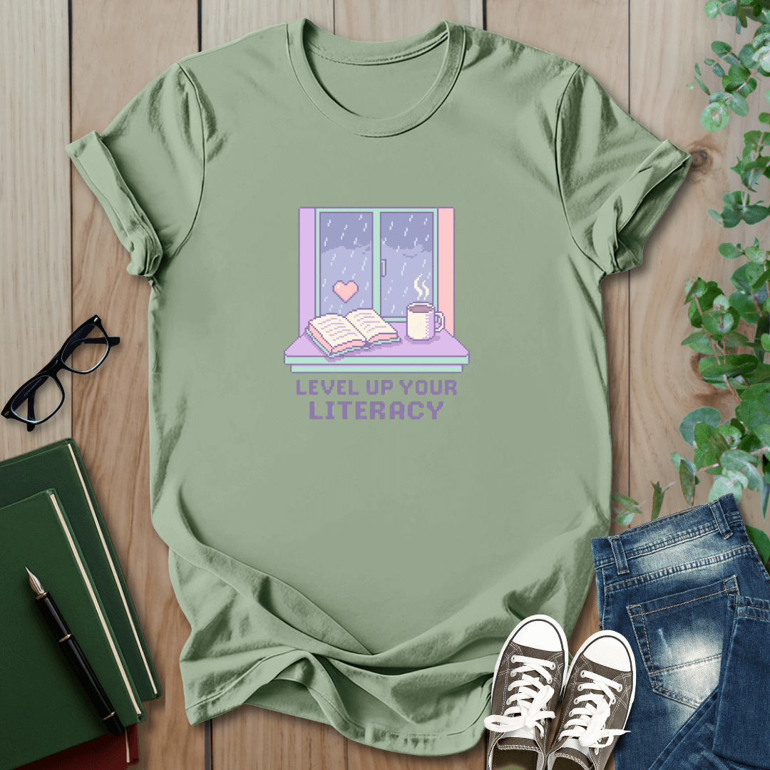 Level Up Your Literacy - T-Shirt