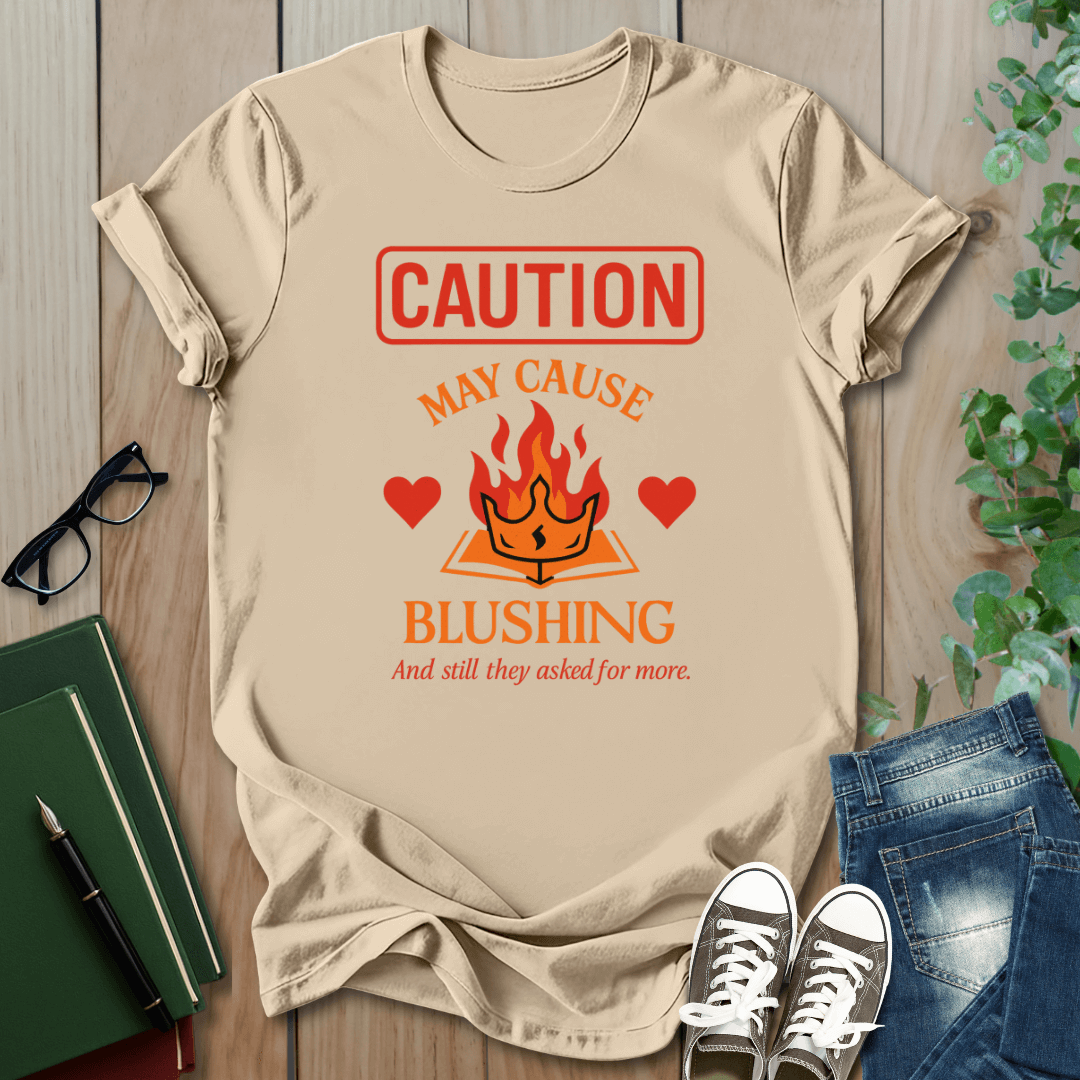 Caution: May Cause Blushing - Smut Squad T-Shirt