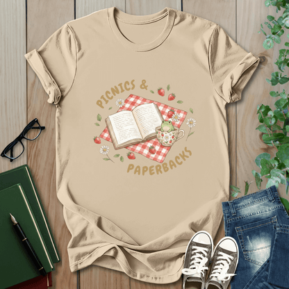Picnics & Paperbacks- T-Shirt