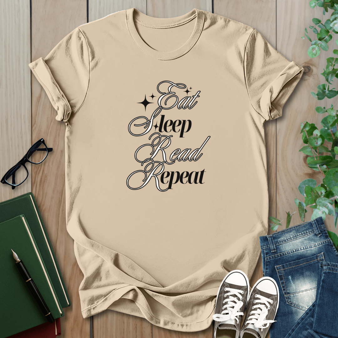 Eat Sleep Read Repeat - T-Shirt