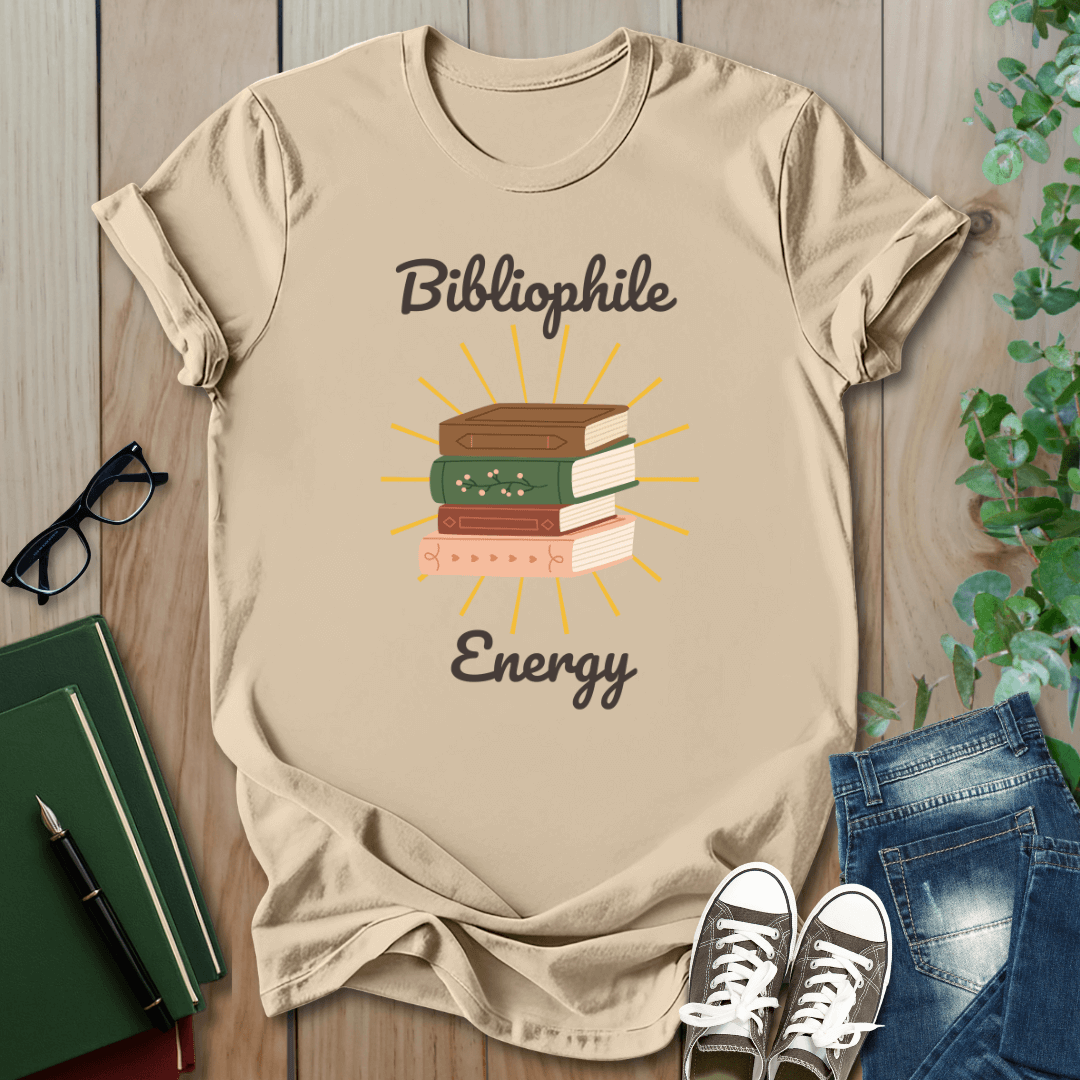 Bibliophile Energy - T-Shirt
