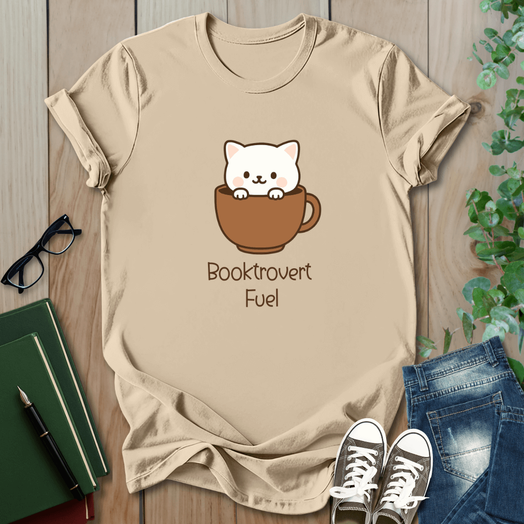 Booktrovert Fuel - T-Shirt