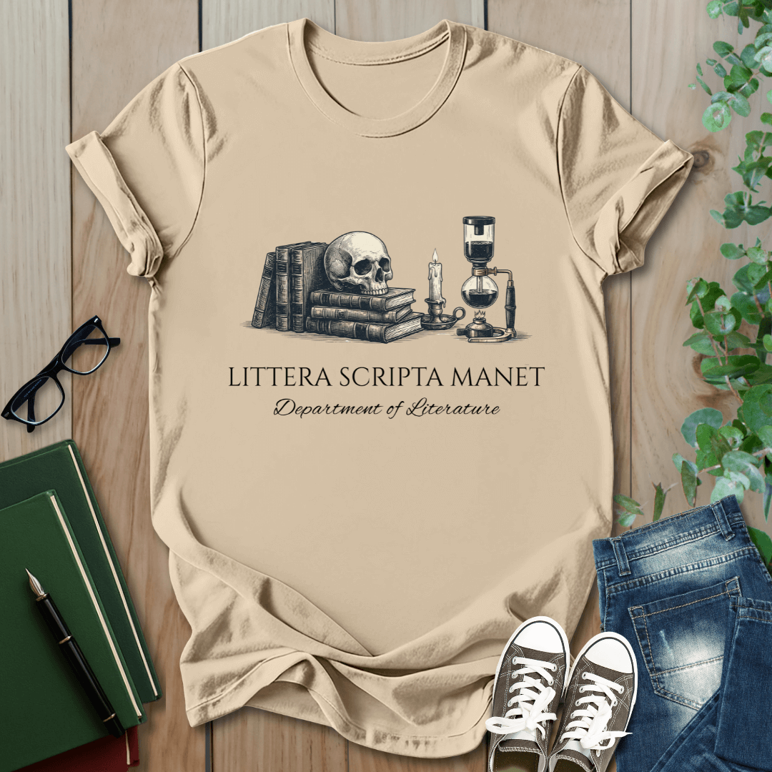 Littera Scripta Manet, Department of Literature- T-Shirt