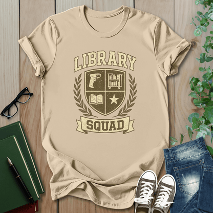 Library Squad Crest  - T-Shirt
