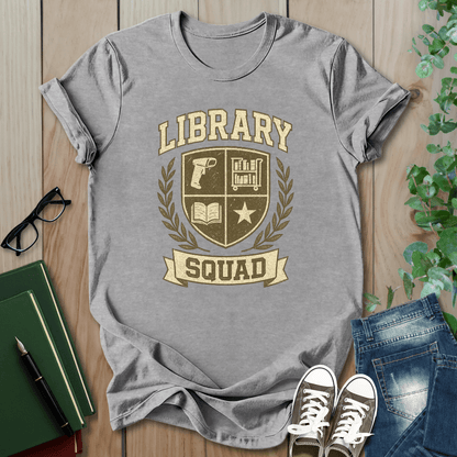 Library Squad Crest  - T-Shirt