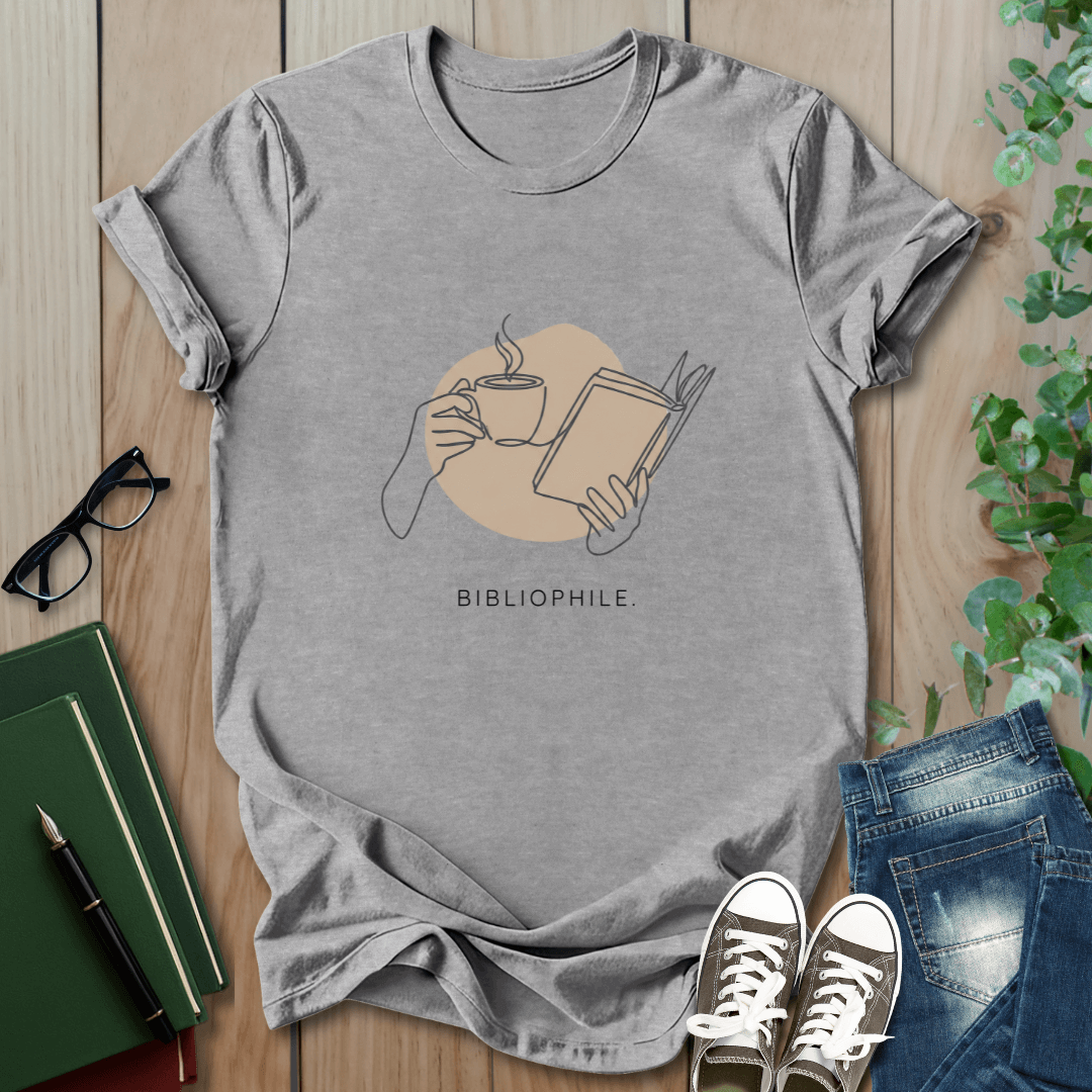 Coffee & Books Bibliophile - T-Shirt