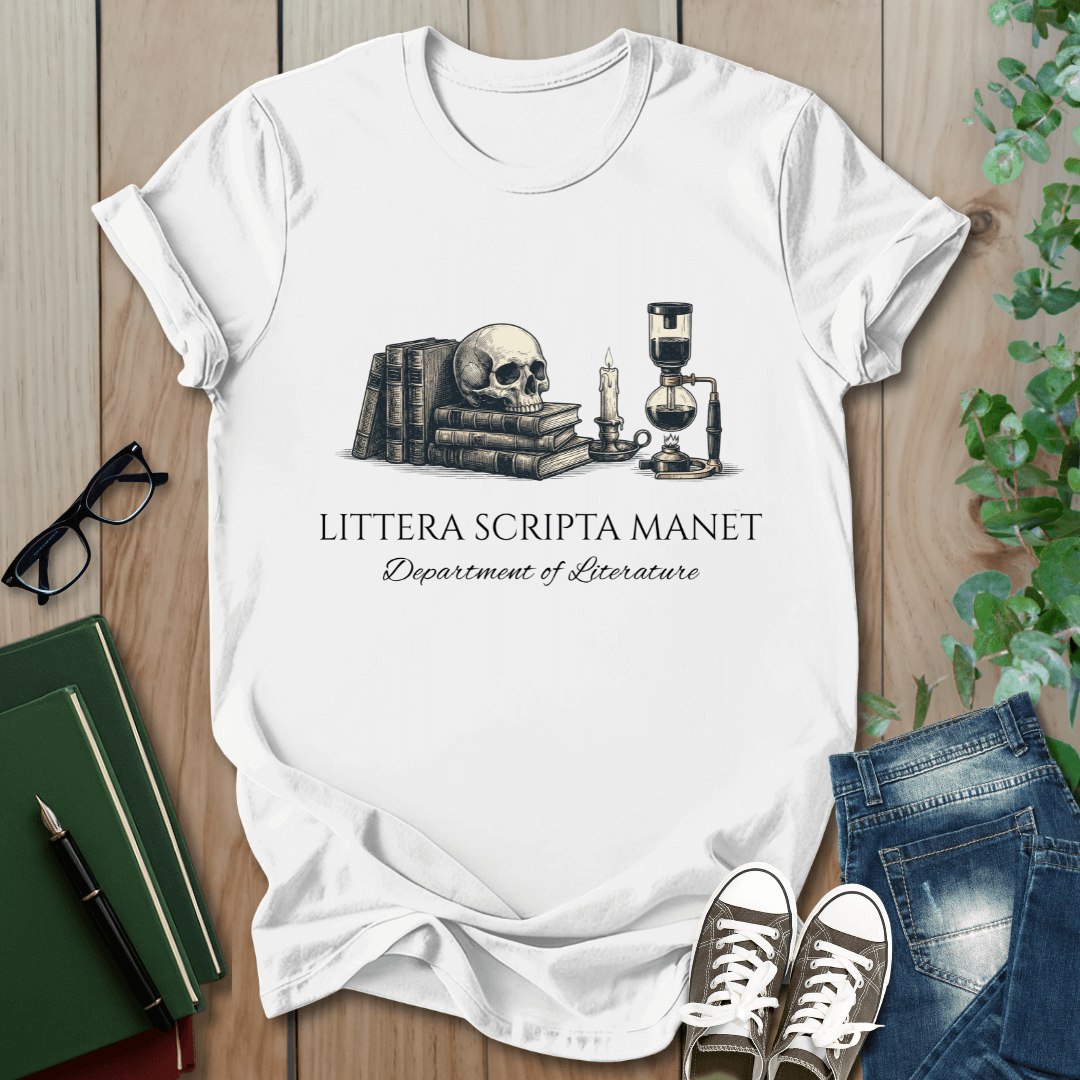Littera Scripta Manet, Department of Literature- T-Shirt