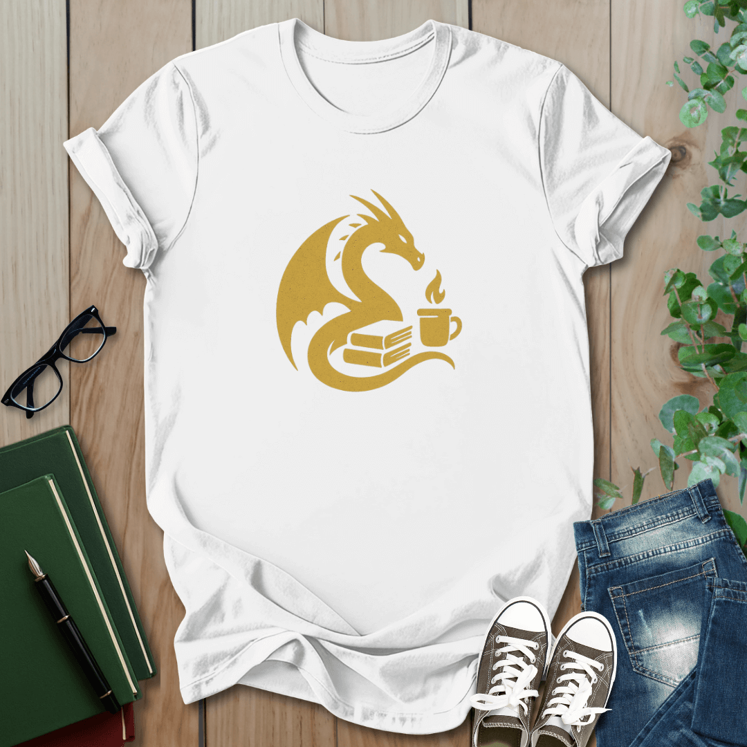 Dragon & Coffee - Graphic T-Shirt