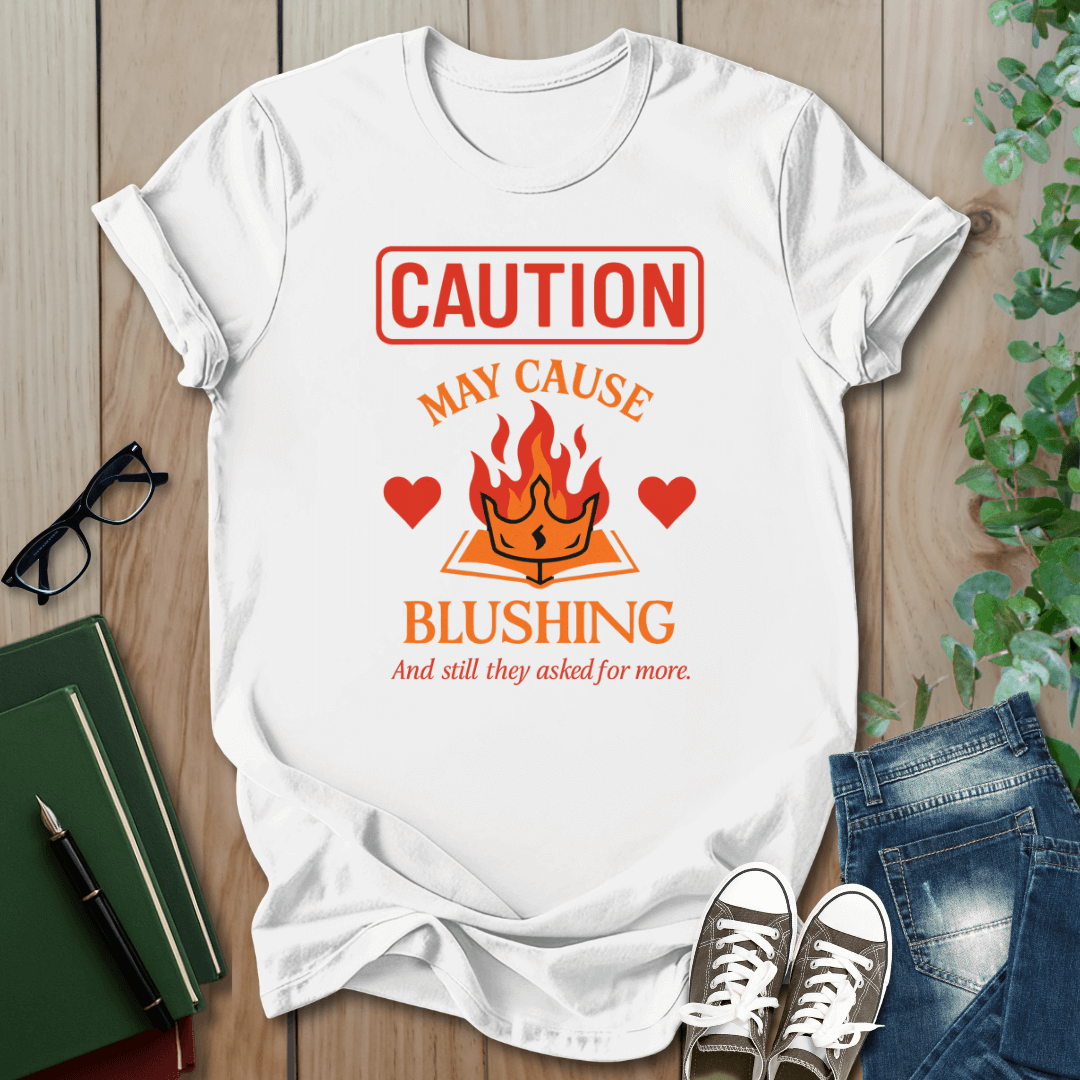 Caution: May Cause Blushing - Smut Squad T-Shirt